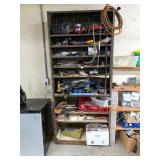 Metal Tool Shelf clean out, items are untested