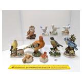 Ceramic Bird Figurines, some vintage, one has