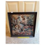Framed painting / print by Nancy Lund