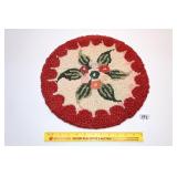 Vintage Hand Hooked Chair Pad