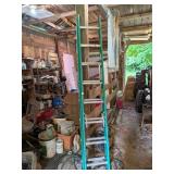 Werner 16 Ft Fiberglass Extension Ladder, 225 lbs