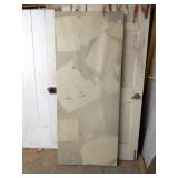 Folding Table, vinyl covered, has some damage