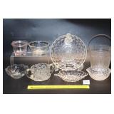 Group lot of clear glassware    Located in
