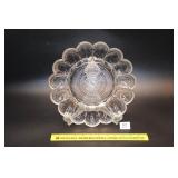 Vintage Hobnail Pattern Egg Plate    Located in
