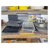 Group lot of bakeware including broiler pans