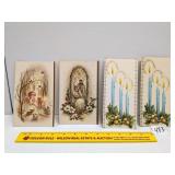 (4) Vintage Christmas Cards, unused     Located