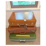 (3) Vintage Suitcases