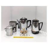 Group lot of coffee pots