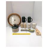 Group lot of kitchen items including a