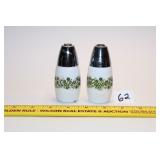 Vintage Gemco "Ivy Green" Salt & Pepper Shakers,