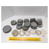 Group of Vintage zinc jar lids & glass lids