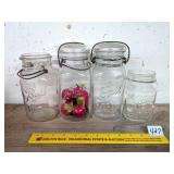 (4) Ball Jars     Located in Basement