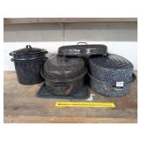 Group lot of graniteware