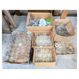 Group lot of glass jars