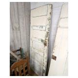 Vintage Wooden 5 panel door; approx. 30 1/4 in W