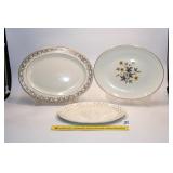 (3) Vintage Oval Platters