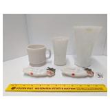 Group lot of milk glass including Anchor Hocking