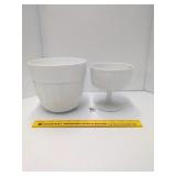 Vintage Oak Leaf milk glass     Located in