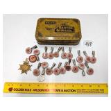 Group lot of vintage Tuxedo Feeds pencil toppers