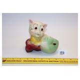 Vintage "Happy Pig" Ceramic planter, unmarked