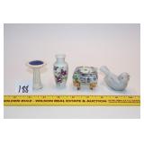 Group lot of small ceramic trinkets