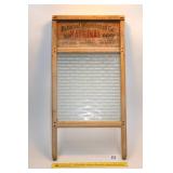 Vintage National Washboard Co. Glass Washboard