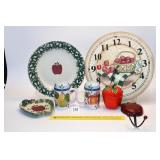 Group lot of Apple Decor & Kitchenware