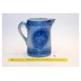 Antique Salt-Glazed Stoneware Pitcher