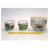 Lavorato Dinto A Mamo Italian Planter & (3)