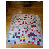 Vintage hand-tied quilt