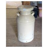 Vintage Metal Milk Can, painted     Located in