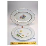 (2) Vintage Oval Platters