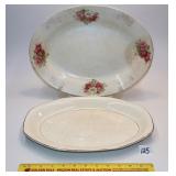 (2) Vintage Homer Laughlin Oval Platters