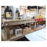 Large Homemade Rolling wooden shelf, may need