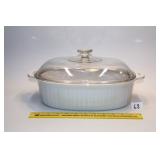 4L Corningware French White Oval Casserole Dish