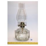 Vintage clear Glass Oil Lamp