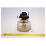 Vintage Clear Glass Oil Lamp