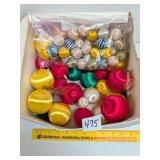 Box of Satin Thread Ornaments, see photos for
