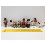 Wooden Christmas Ornaments, one missing wing &
