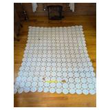 Vintage Crocheted Bed Coverlet