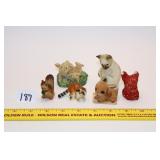 Group lot of small animal figurines