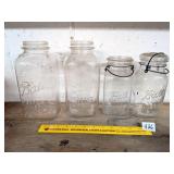 (4) Ball Jars     Located in Basement