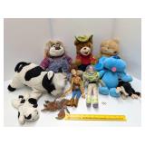 Group lot of plush stuffed toys including Toy