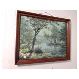 Framed Decor Print; measures approx. 31 in x25 in