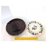 Vintage Blue Ridge Plate (has chip on bottom) & a