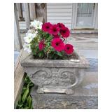 (2) Concrete Planters      Located on Front Porch