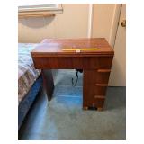 Vintage Dress Maker Sewing Machine in wooden