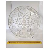Vintage Clear Glass Star of David pattern