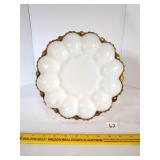 Vintage Anchor Hocking egg plate      Located in