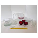 Group lot of kitchen glassware      Located in